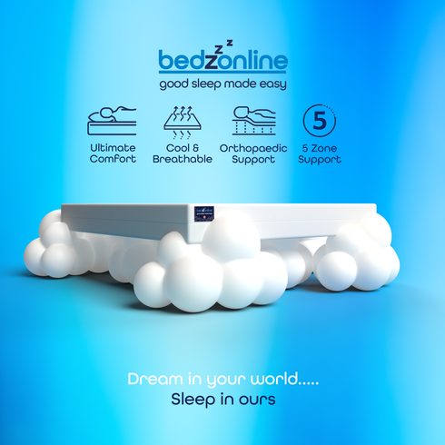 Eco Comfort Breathable Memory Foam Mattress 5 Zone